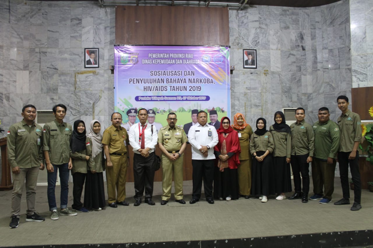 Pembukaan Sosialisasi dan Penyuluhan Bahaya Narkoba HIV / AID 2019 – Dinas  Perpustakaan dan Kearsipan Provinsi Riau