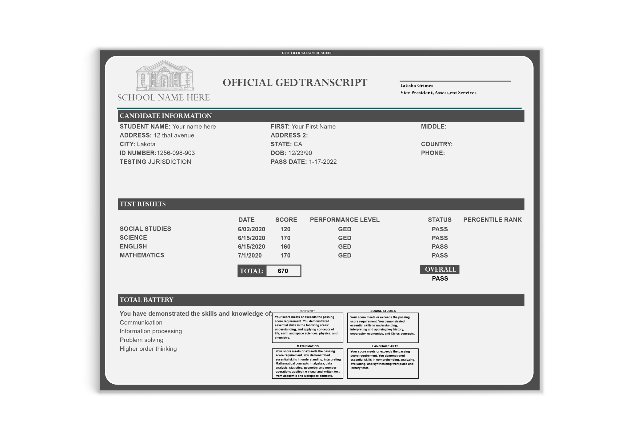 GED Transcripts - Custom Design Made for You!