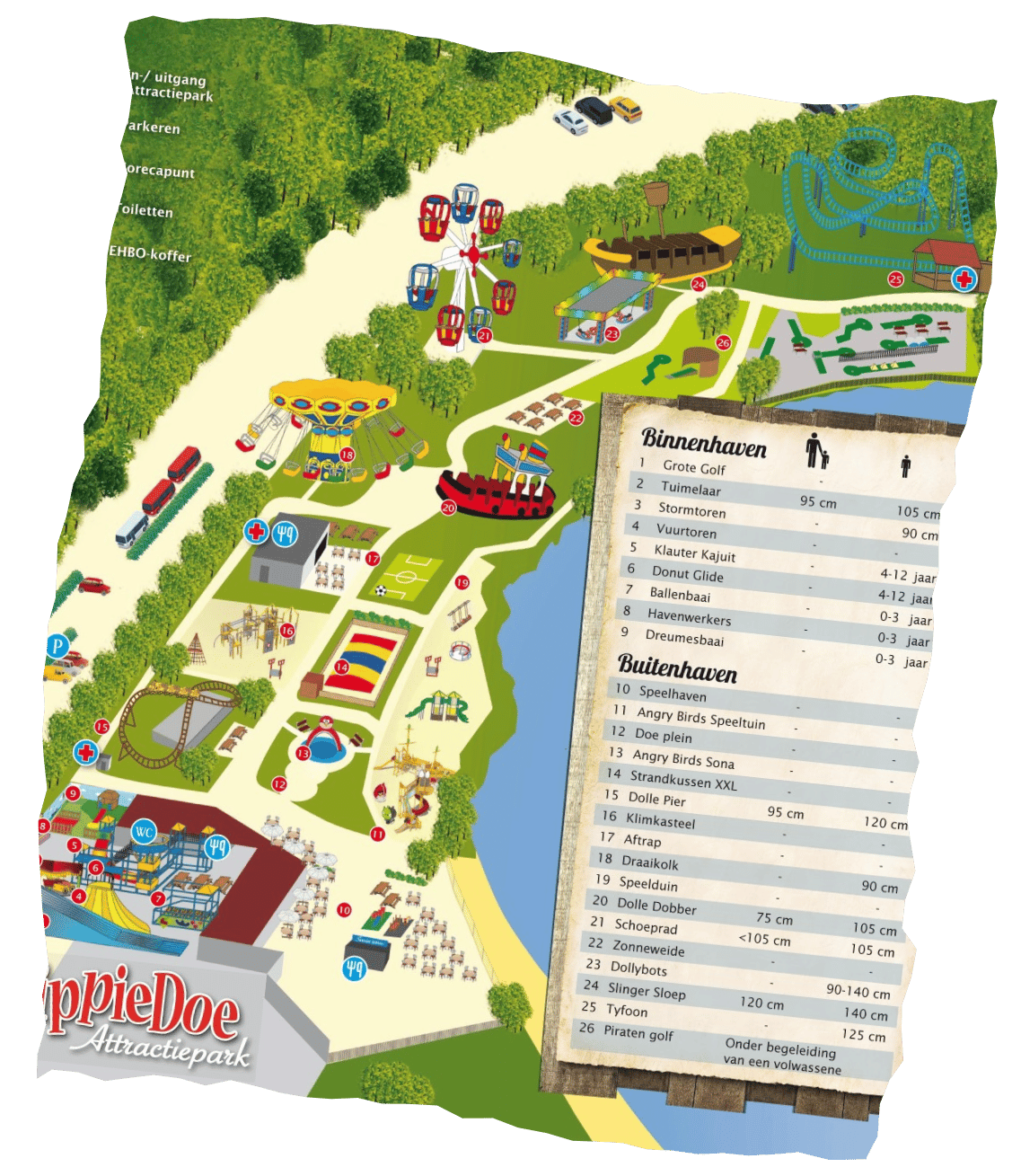 Attractiepark Nederland Kaart Attractiepark Dippiedoe Kinderpark Nederland