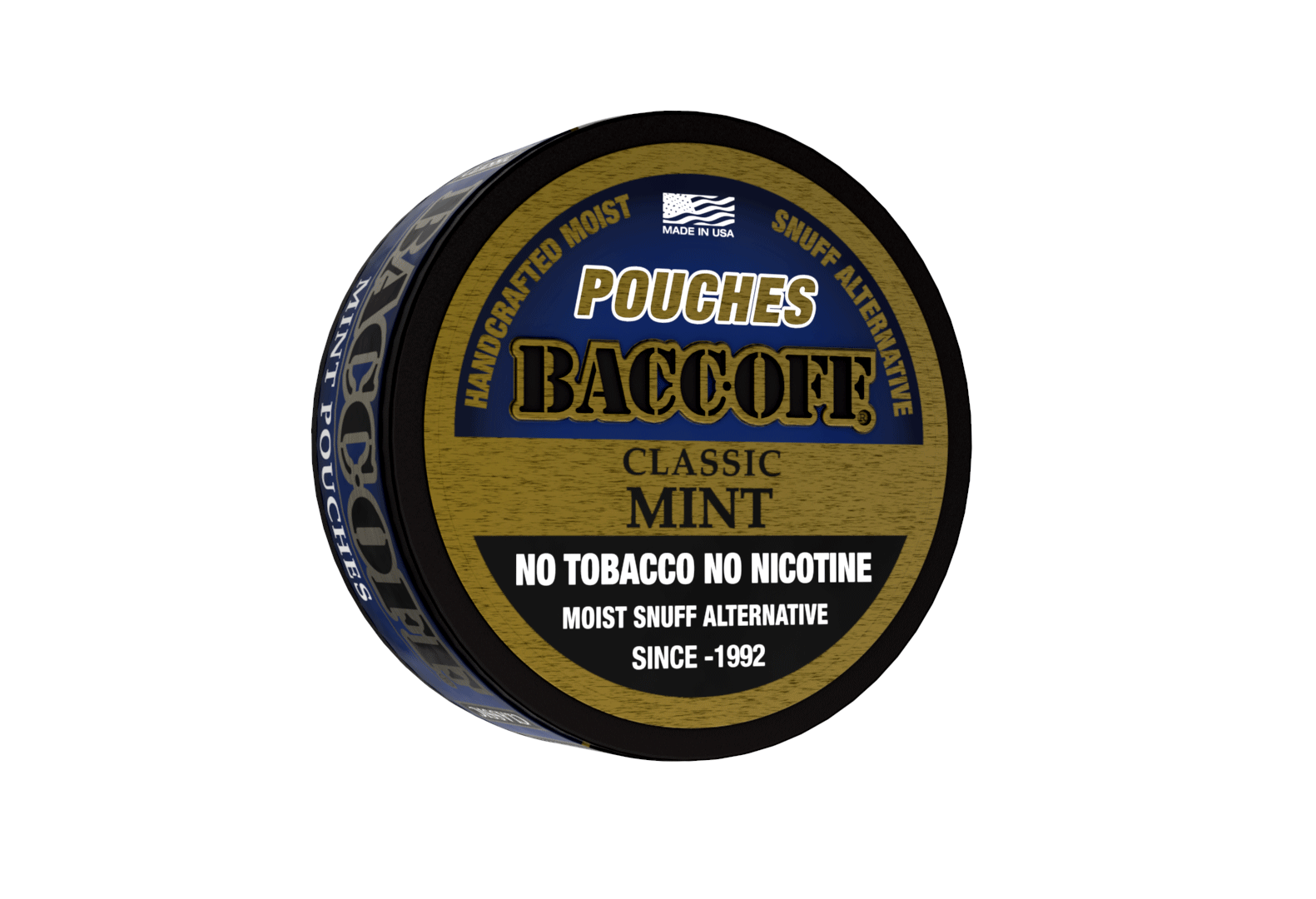 BaccOff Mint Pouches Fake Chewing Tobacco to Quit Dip Tobacco