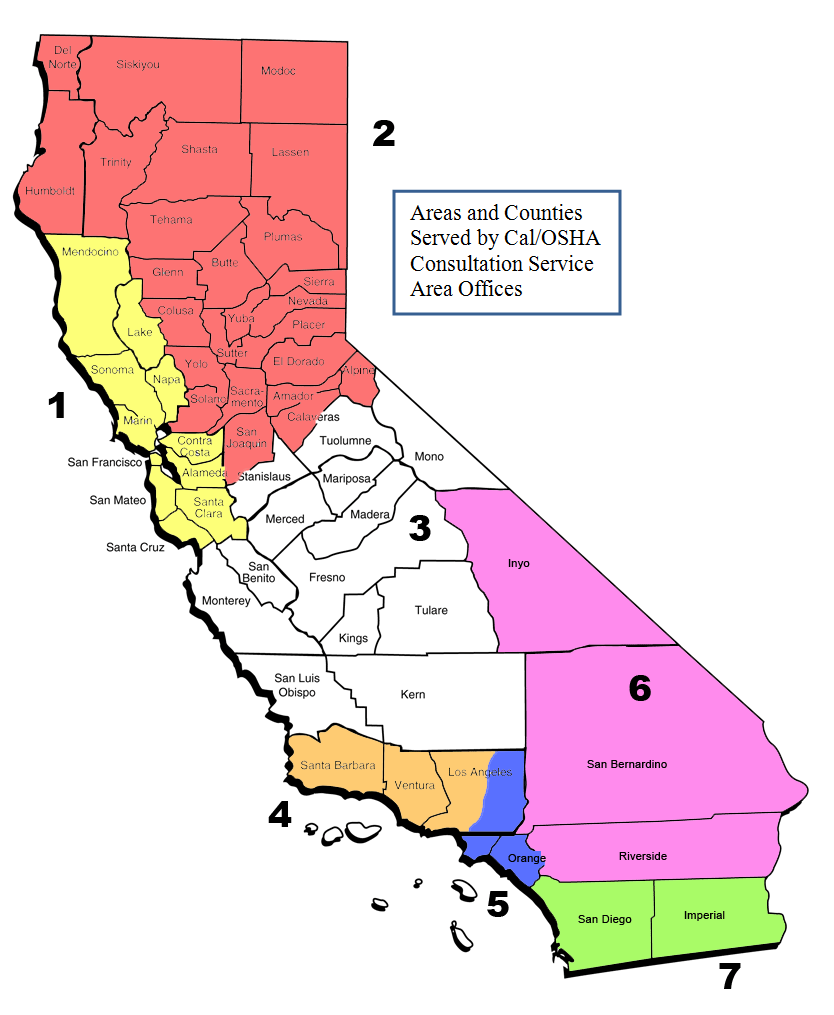 DOSH Consultation service area offices