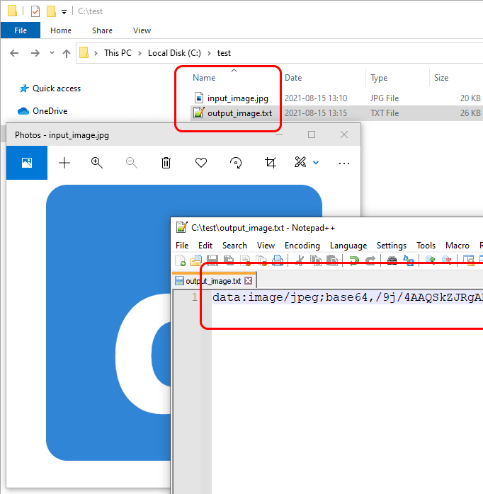 💻 Bash convert jpg image to base64 data url Dirask