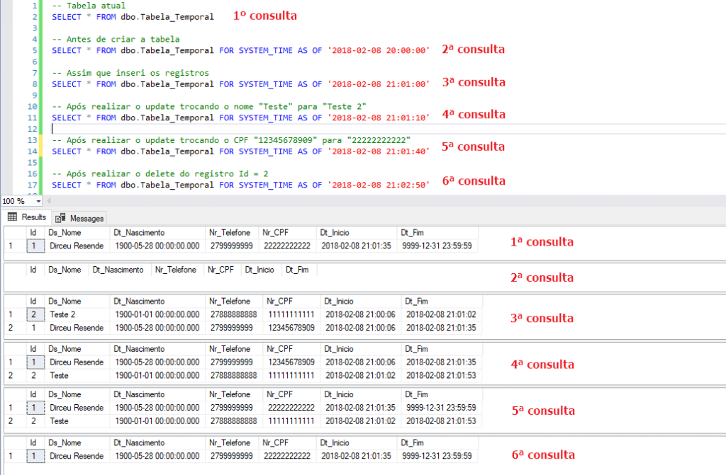 SQL Server 2016 Como "viajar no tempo" utilizando o recurso Temporal