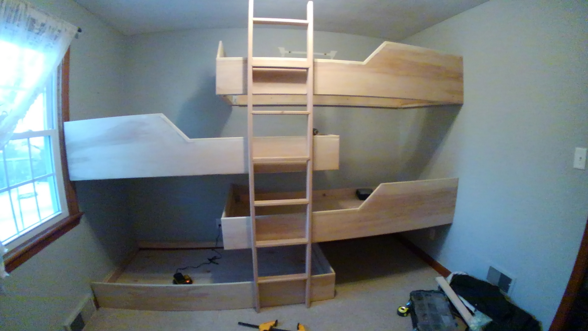 Custom Quad Bunk Beds Dircks Woodworking Service LLC