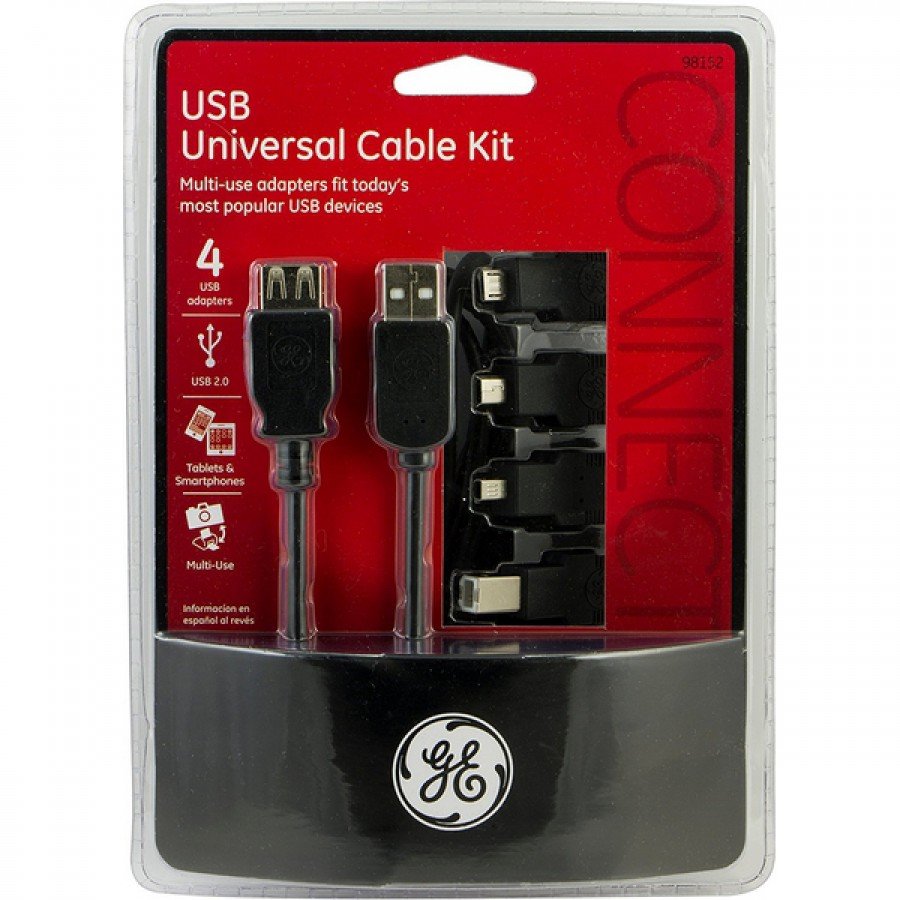 GE 6ft. MultiCable USB Kit Cell Phone Repair & Computer Repair in