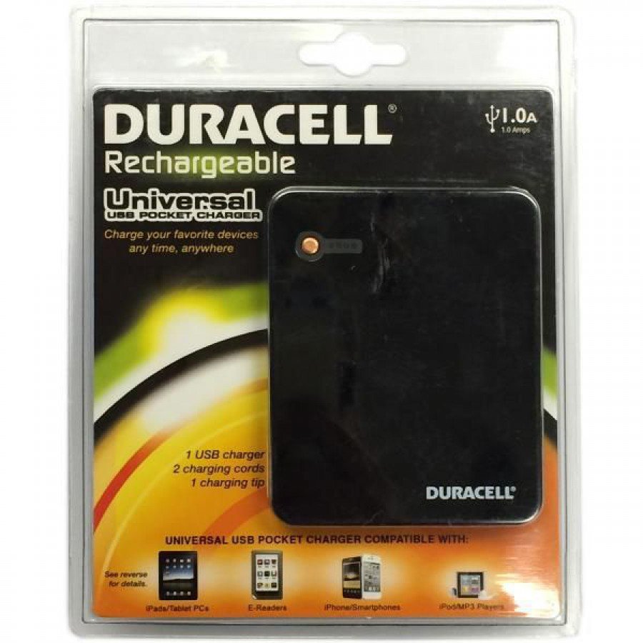 Duracell Rechargeable Universal USB Pocket Charger Cell Phone Repair