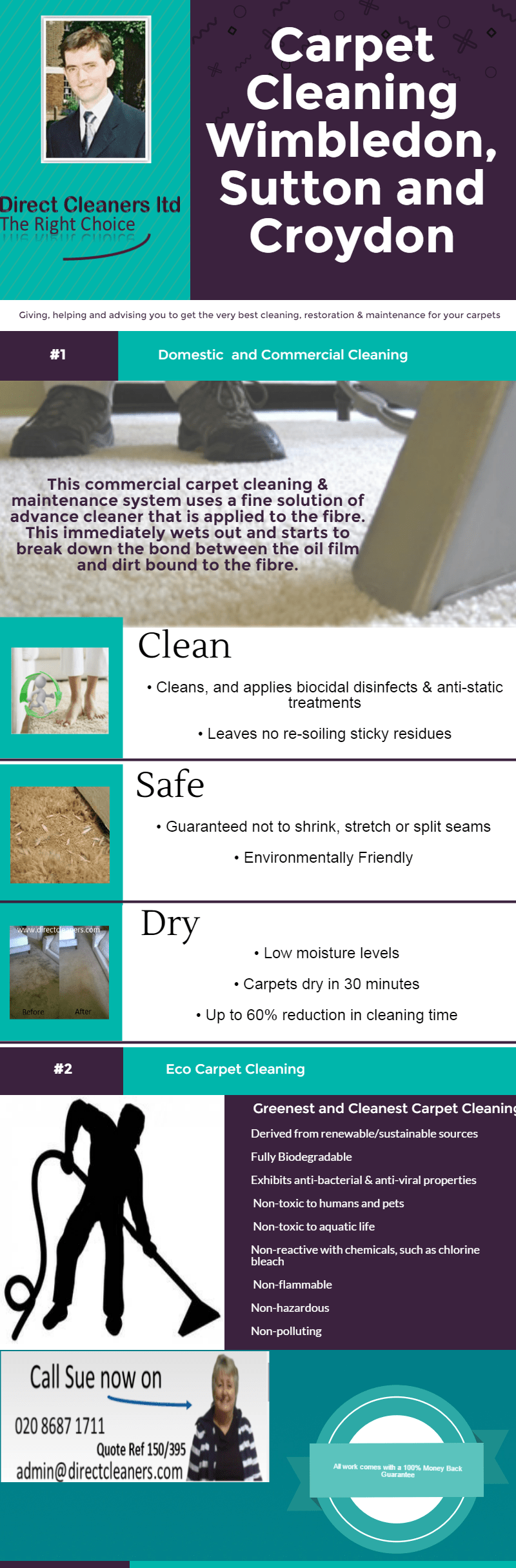 Professional Carpet Cleaning services in Sutton, Croydon and Wimbledon