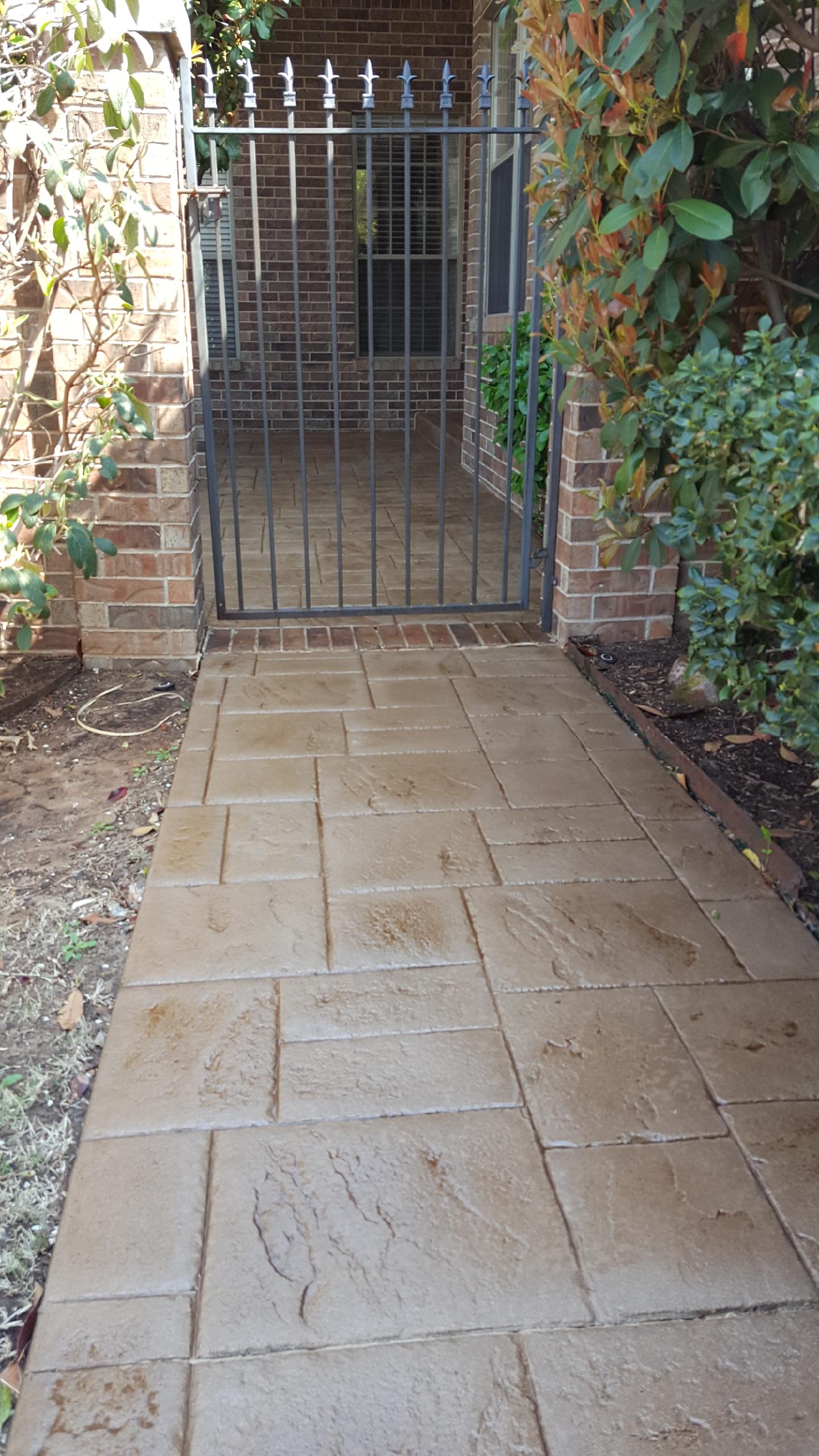 Stained Concrete Walkway DIY Gallery Direct Colors