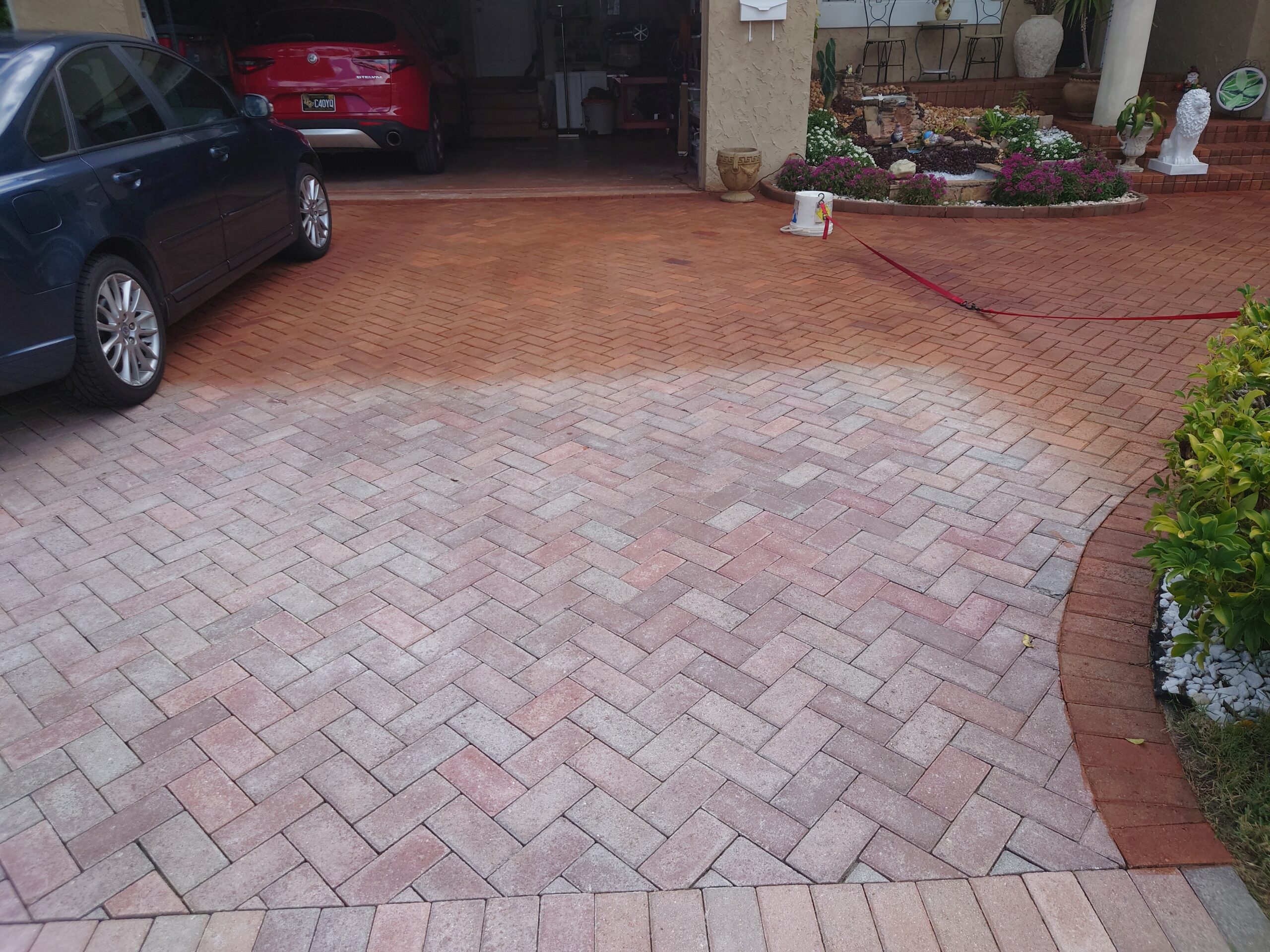 How to Stain Concrete Paver Driveways Direct Colors