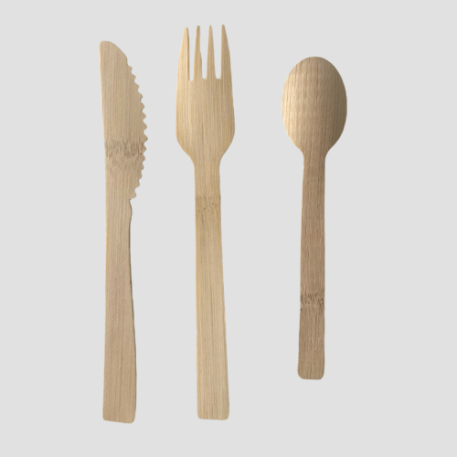 Disposable bamboo cutlery (as a set or individually) Directecogreen