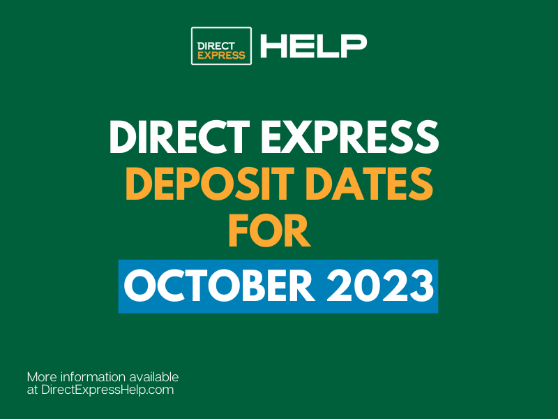 Direct Express Deposit Dates for October 2023 Direct Express Card Help
