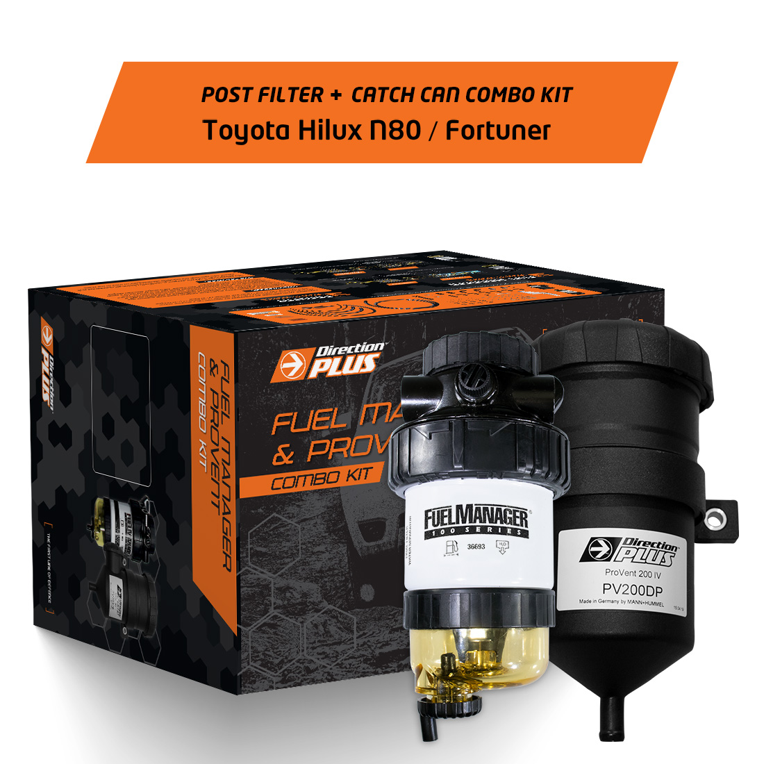 Fuel Manager Postfilter + Catch Can Kit for Hilux and Fortuner