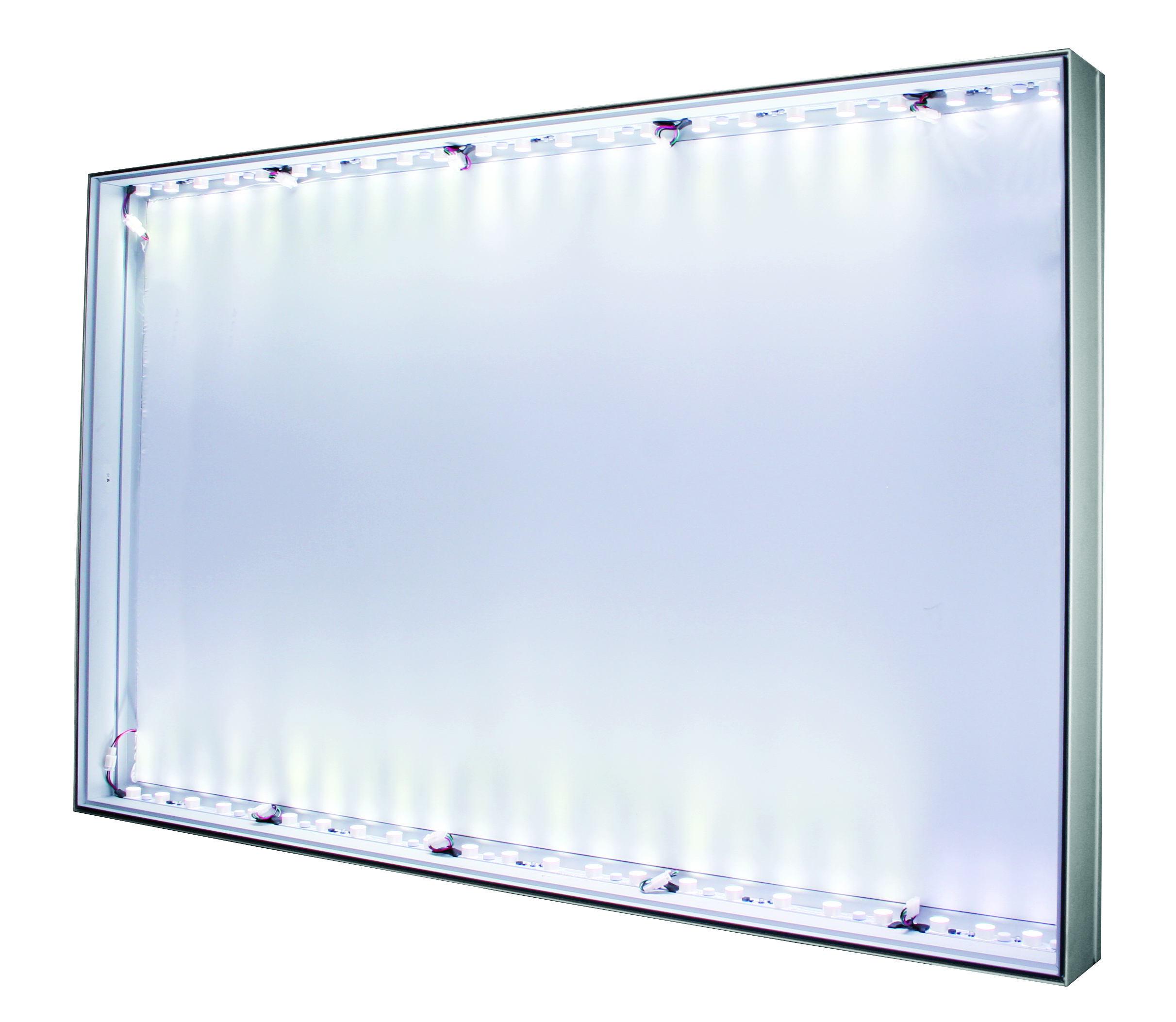 4'w x 8'h 1sided backlit frame with feet Direct LED Aluminum SEG Frames