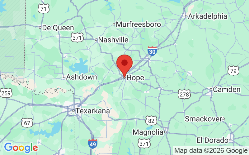 Map Of Hope Arkansas 87047483xx Phone Numbers YouMail