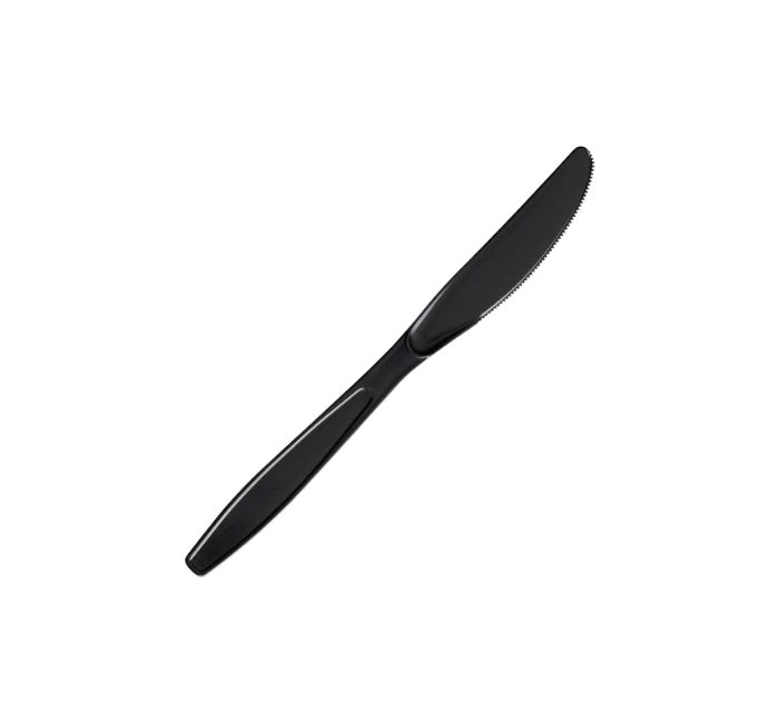 Black Plastic Knife Black Heavy Duty Plastic Knife
