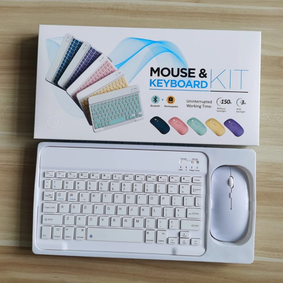 Rechargeable Bluetooth Keyboard & Mouse KIT Wireless
