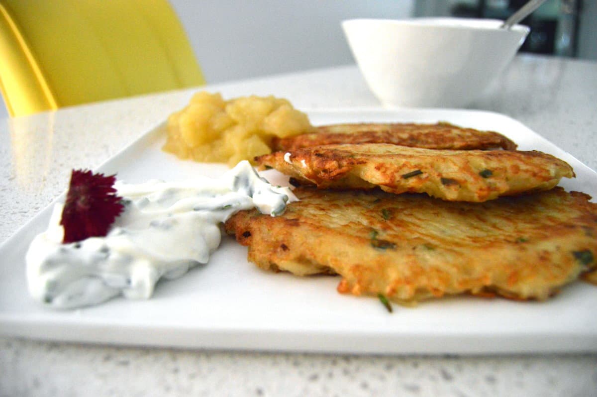 Golden Potato Pancakes dirndl kitchen