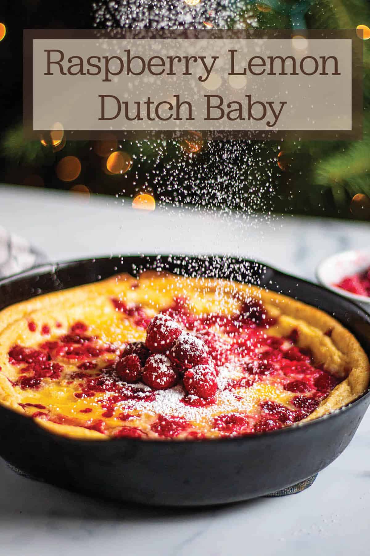 Raspberry Lemon Dutch Baby Dirt and Dough