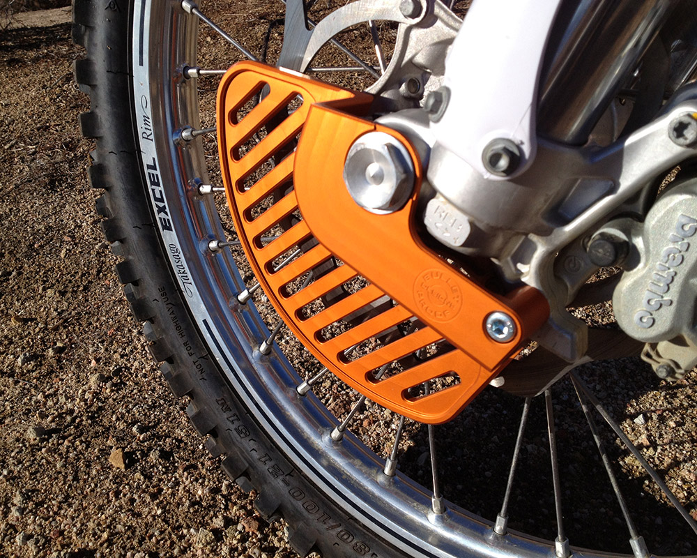 Bullet Proof Front Disc Guard Dirt Bike Test