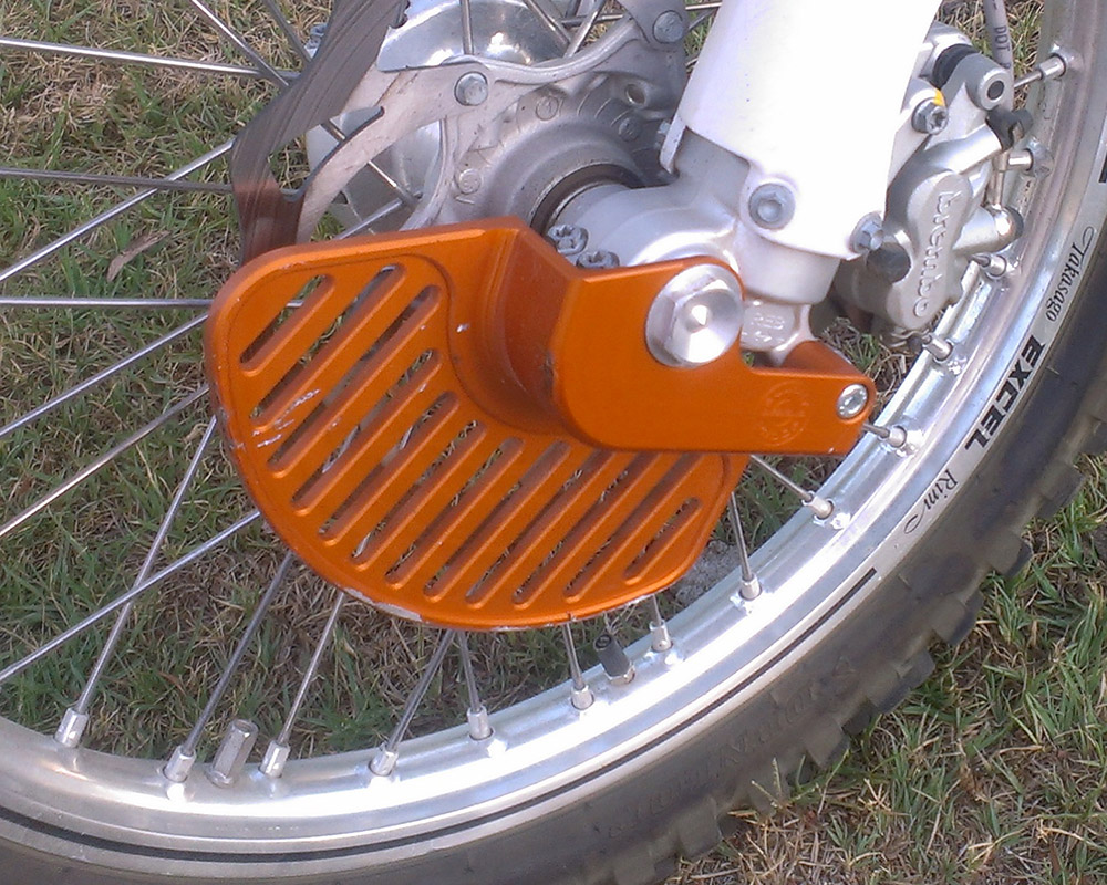 Bullet Proof Front Disc Guard Dirt Bike Test