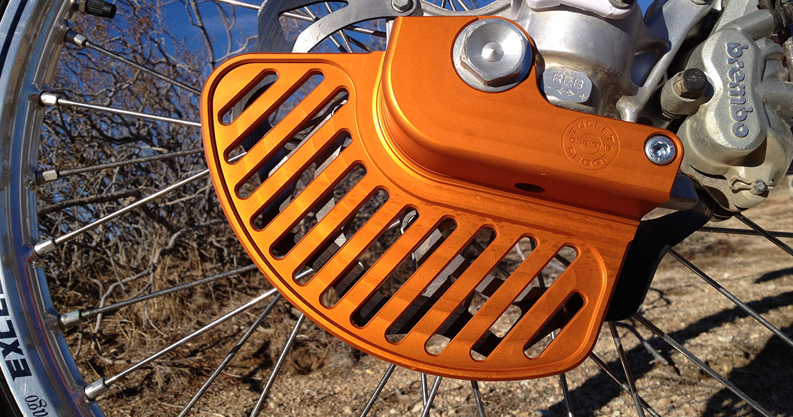 Bullet Proof Front Disc Guard Dirt Bike Test