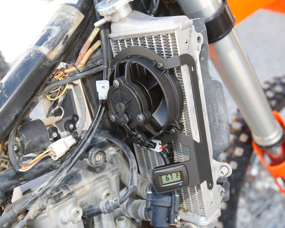 Trail Tech Digital Radiator Fan Kit Dirt Bike Test