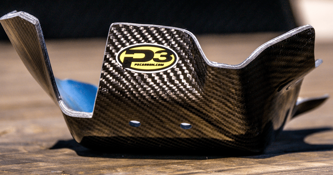 P3 Carbon Skid Plate Dirt Bike Test