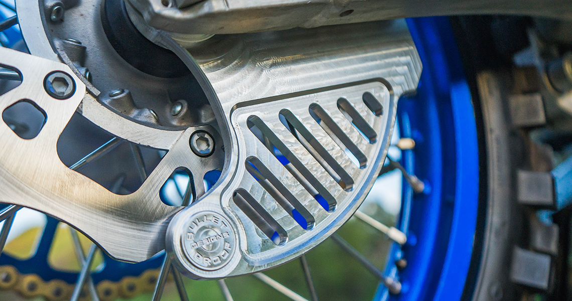 Bullet Proof Designs Rear Disc Guard Dirt Bike Test