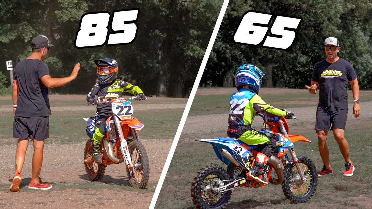 Pace and Kiah Reeds First Time Riding a 65 and 85! Dirt Bike