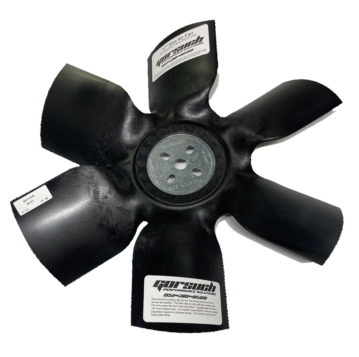 Gorsuch Performance Solutions 17″ 6Blade Fan Dirt Track Supply