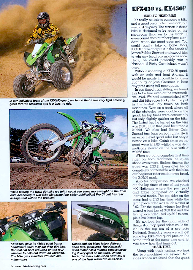 ATV vs. DIRT BIKE which is better? Dirt Wheels Magazine