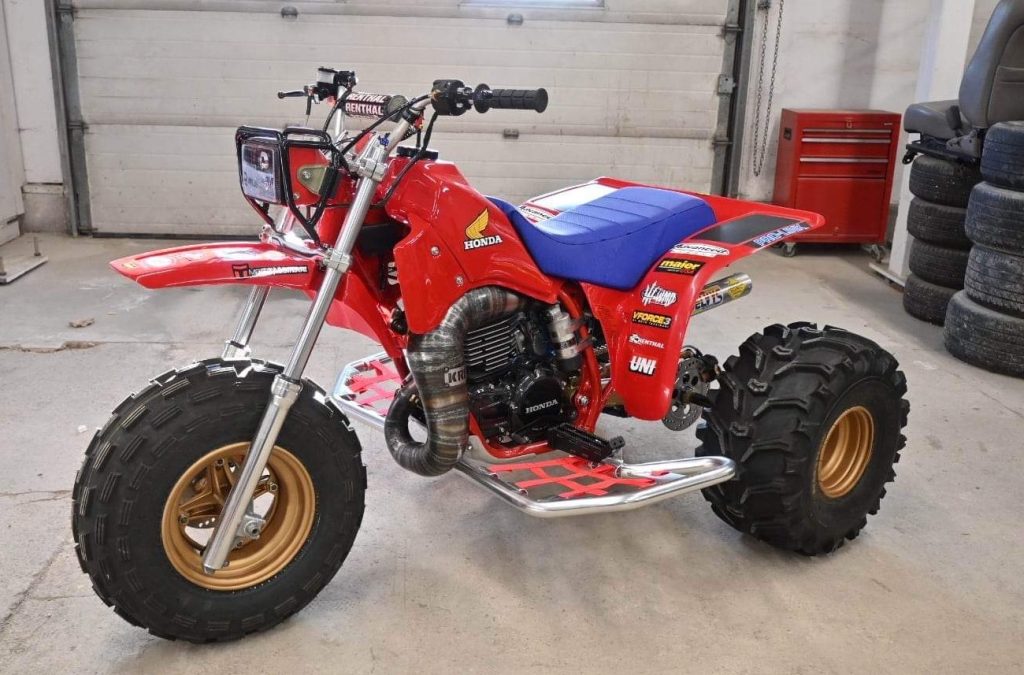 RIDING AND RACING VINTAGE HONDA ATVs MY 1988 TRX250R AND 1983 ATC250R