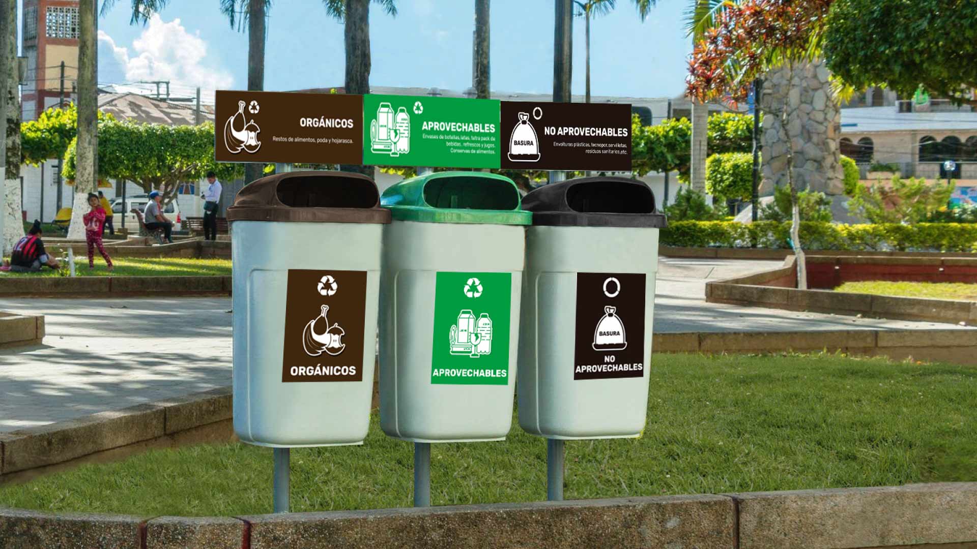 Tachos Urbanos DISA Contenedores Papeleras Puntos Ecológicos