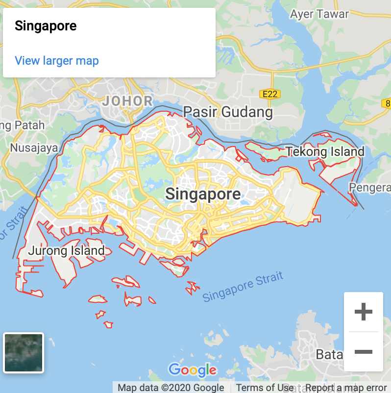 Singapore Google Earth Map Singapore Disability Insider