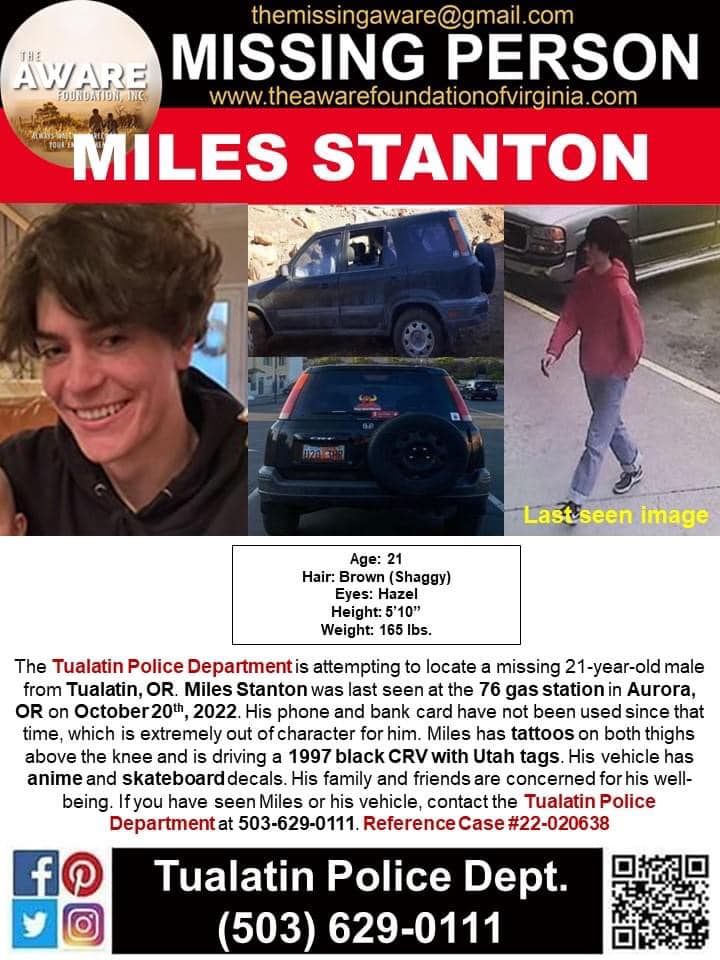 The Disappearance of Miles Stanton Disappeared