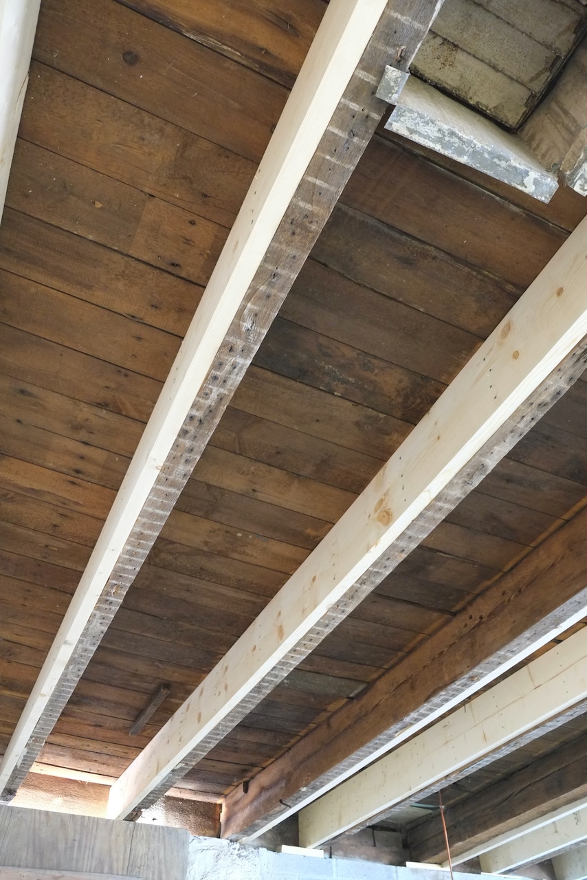 Sistering the floor joists - Disaster Mansion