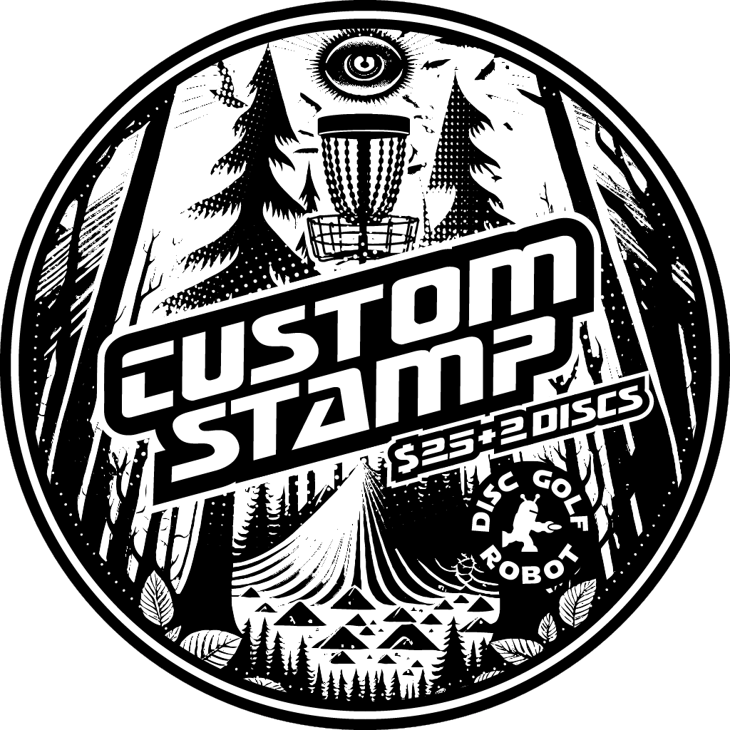 Custom Stamp Art Disc Golf Robot