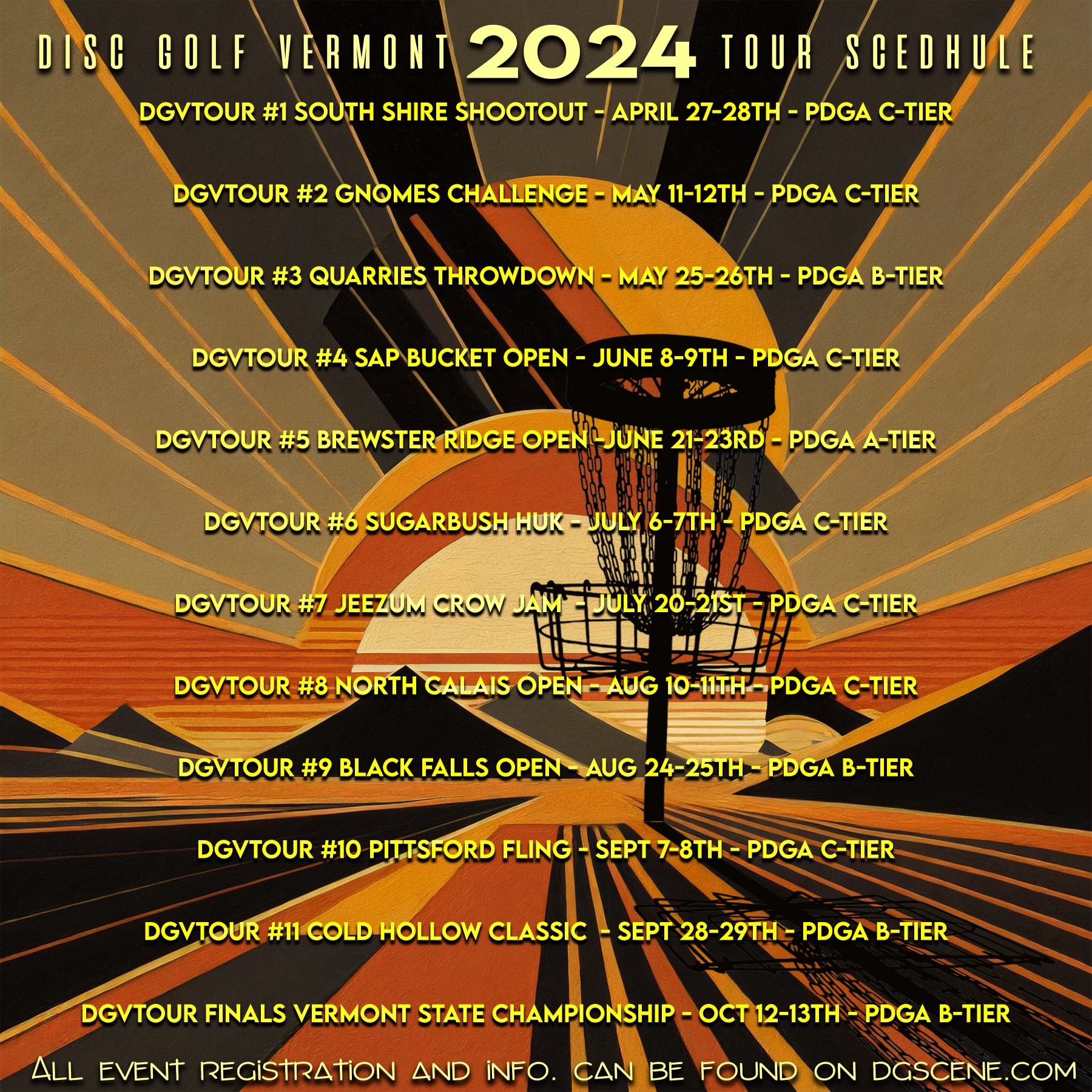 DGVTour Vermont's premeire disc golf tour Disc Golf Vermont