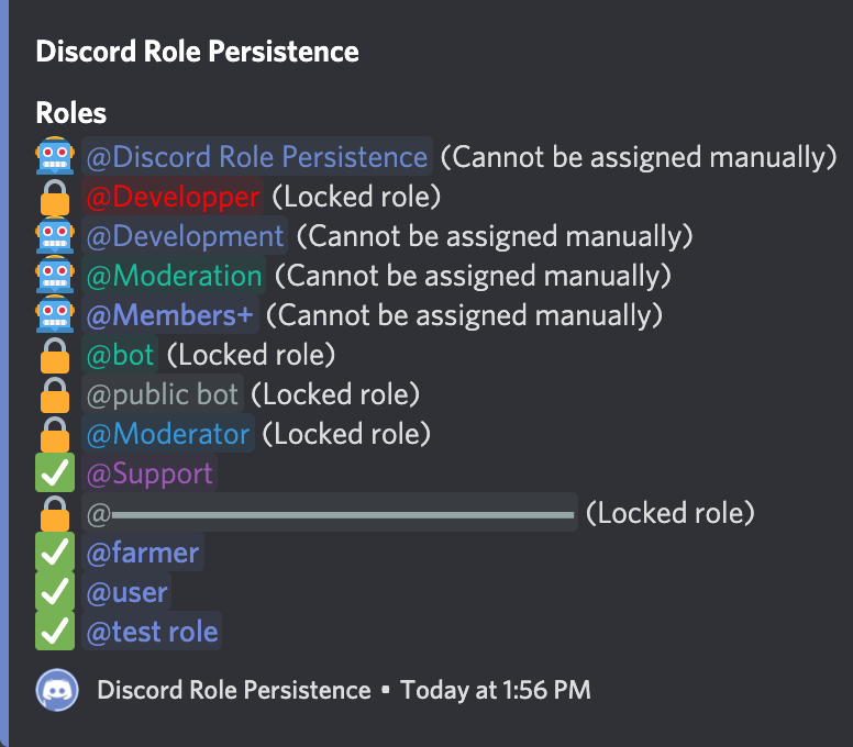 Discord role persistence Discord role persistence