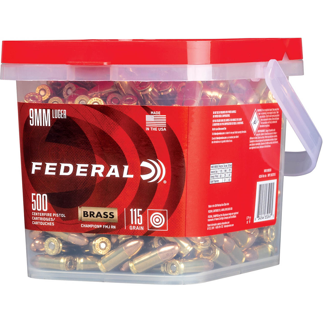 9mm ammo Federal Champion Luger 115Grain Pistol Ammunition DISCOUNT