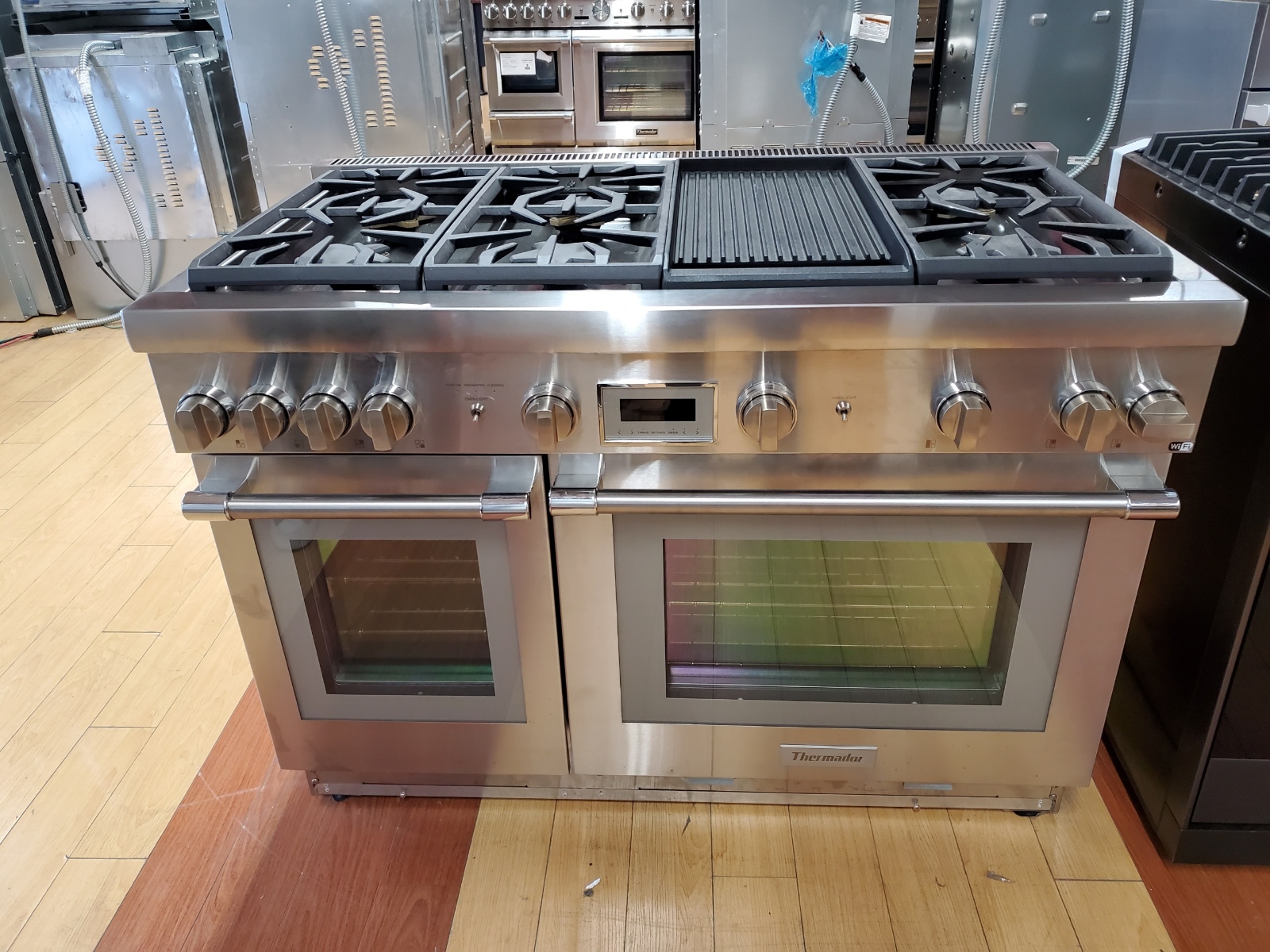 Thermador Pro Harmony PRD486WDHU 48 Inch Freestanding Dual Fuel Smart
