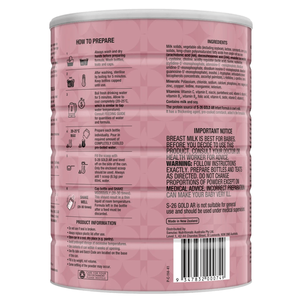 S26 GOLD AR Formula 900g Discount Chemist