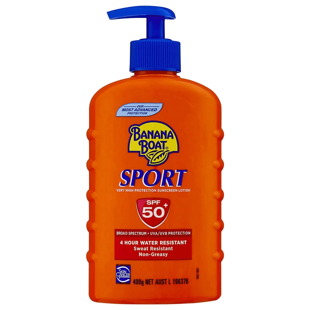Banana Boat Sport SPF 50+ Sunscreen Lotion Pump 400g Discount Chemist