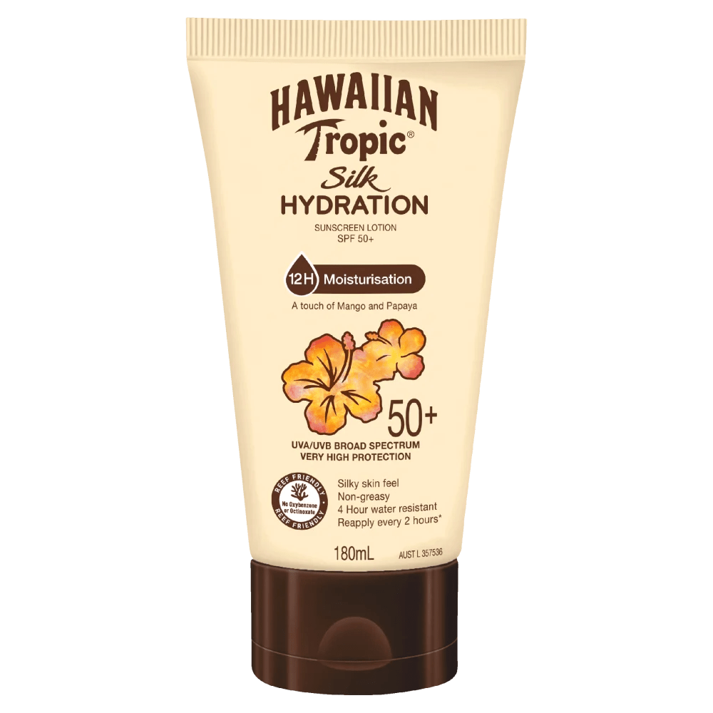 Hawaiian Tropic Silk Hydration SPF 50+ Sunscreen Lotion 180mL