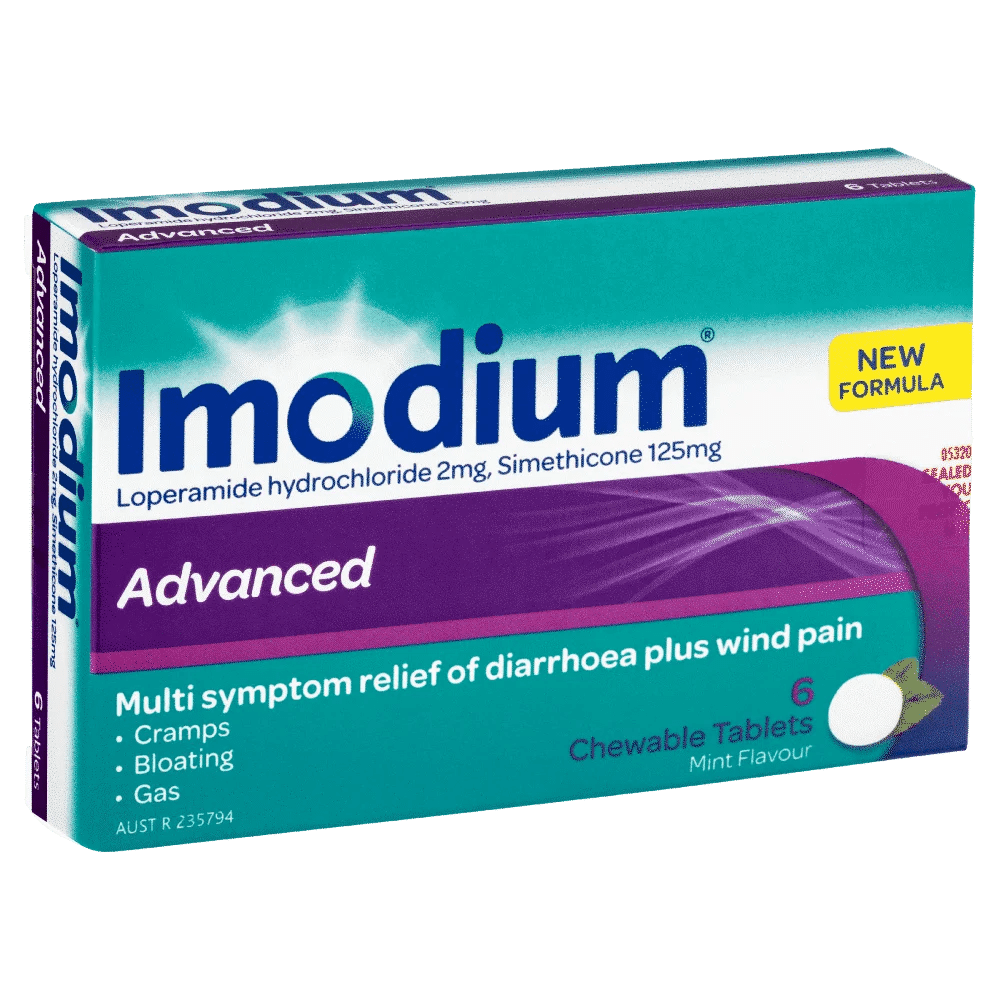 Imodium Advanced 6 Chewable Tablets – Discount Chemist