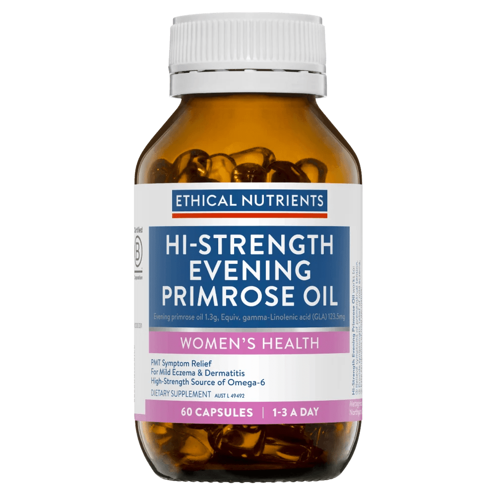 Ethical Nutrients HiStrength Evening Primrose Oil 60 Capsules