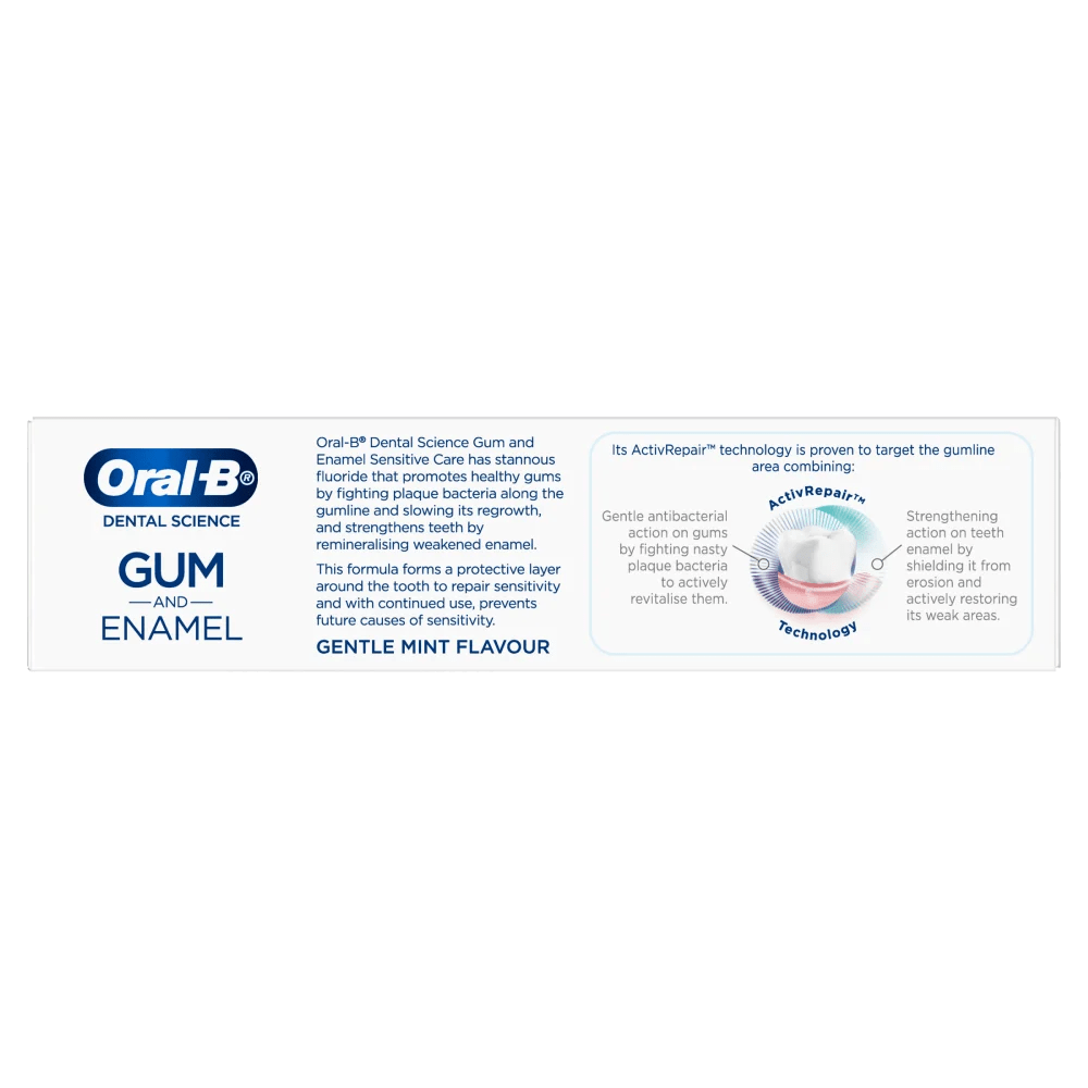 OralB Gum and Enamel Sensitive Care Toothpaste 110g Gentle Mint