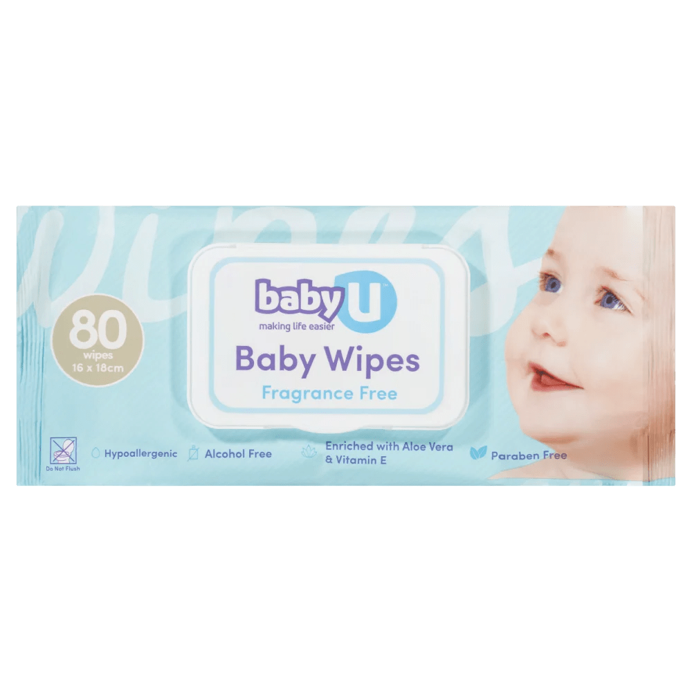 babyU Baby Wipes 80pk Discount Chemist