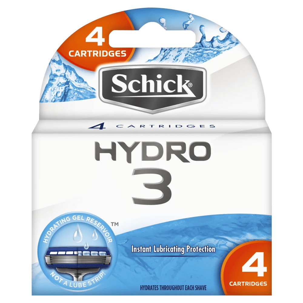 Schick Hydro 3 Refill 4 Cartridges Discount Chemist