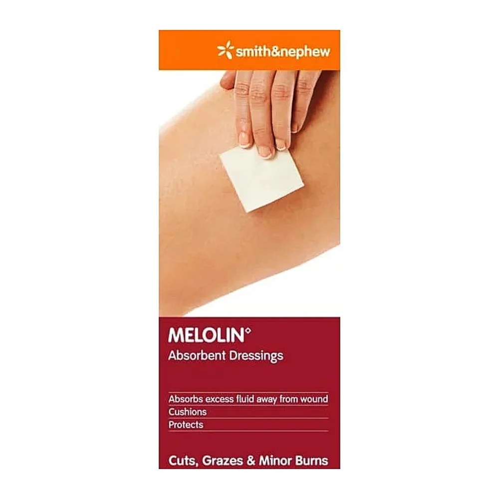 MELOLIN Absorbent Dressings 100 Pack (10cm x 10cm) Discount Chemist